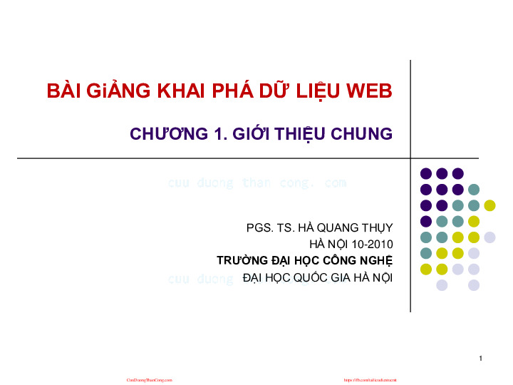 Web ngữ nghĩa và Khai phá dữ liệu